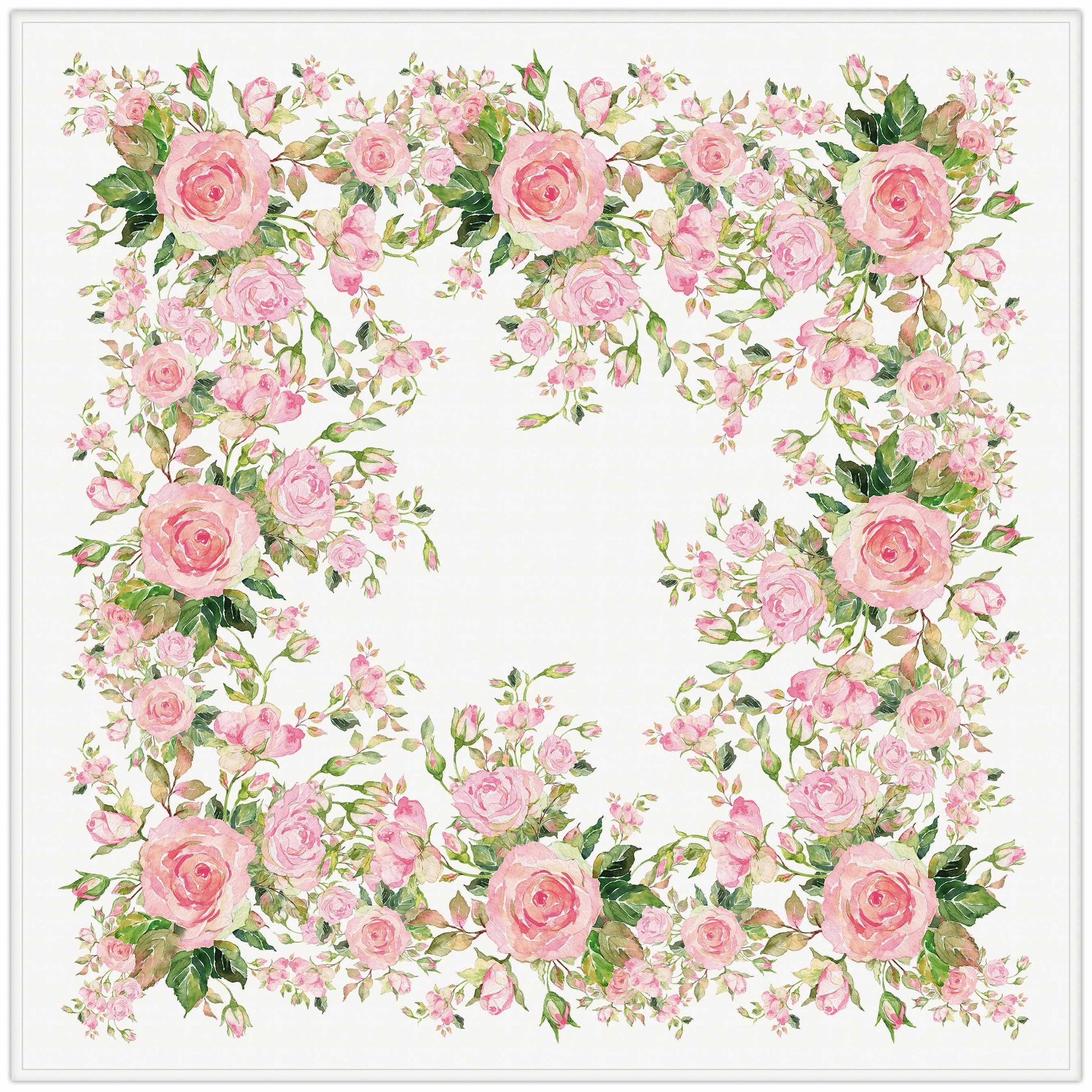 Tablecloth, Eternal Bloom, flower pattern, 100% linen