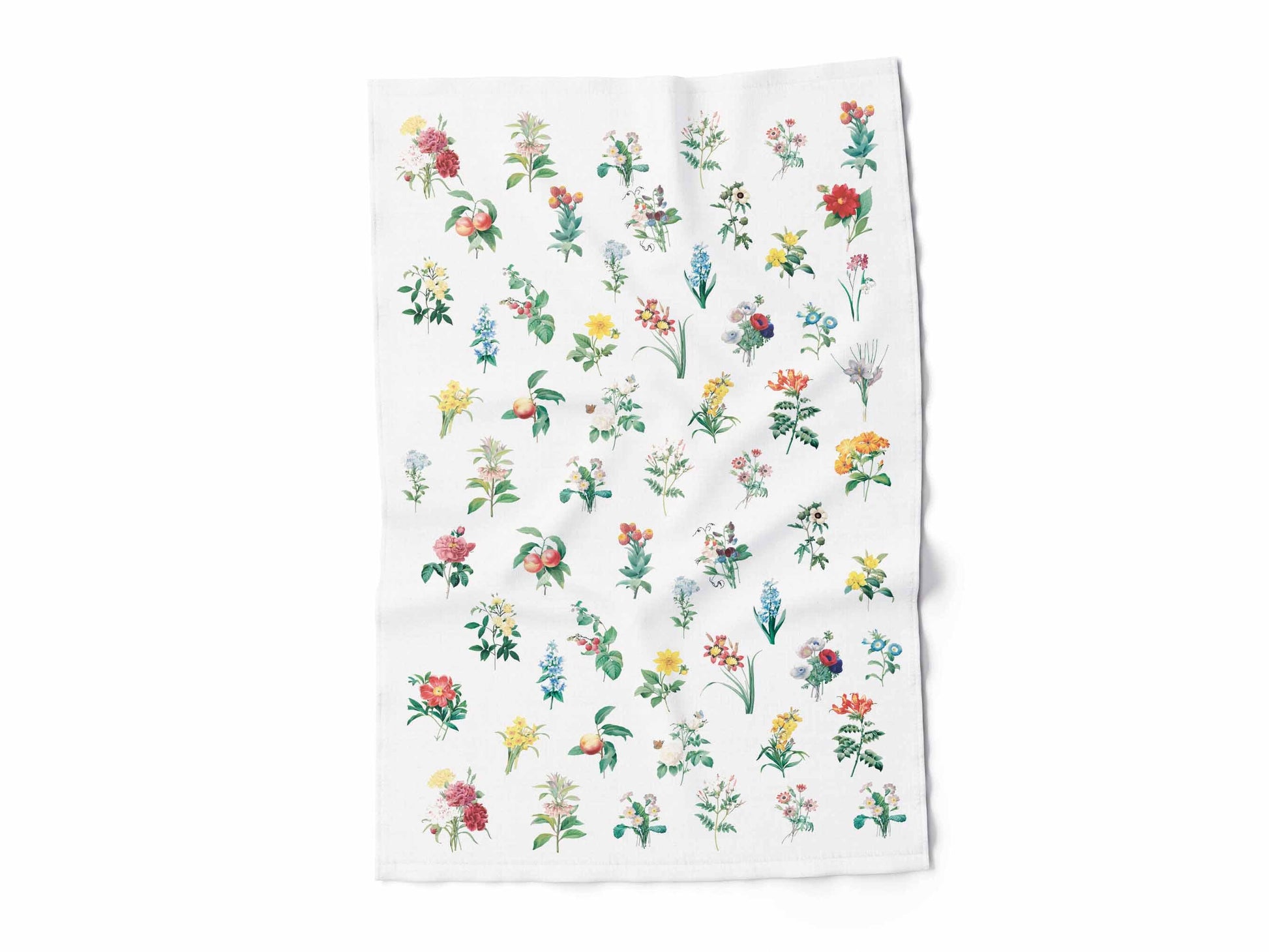 Kitchen Towel, Beautiful Blooming Wild Flowers, 100% linen