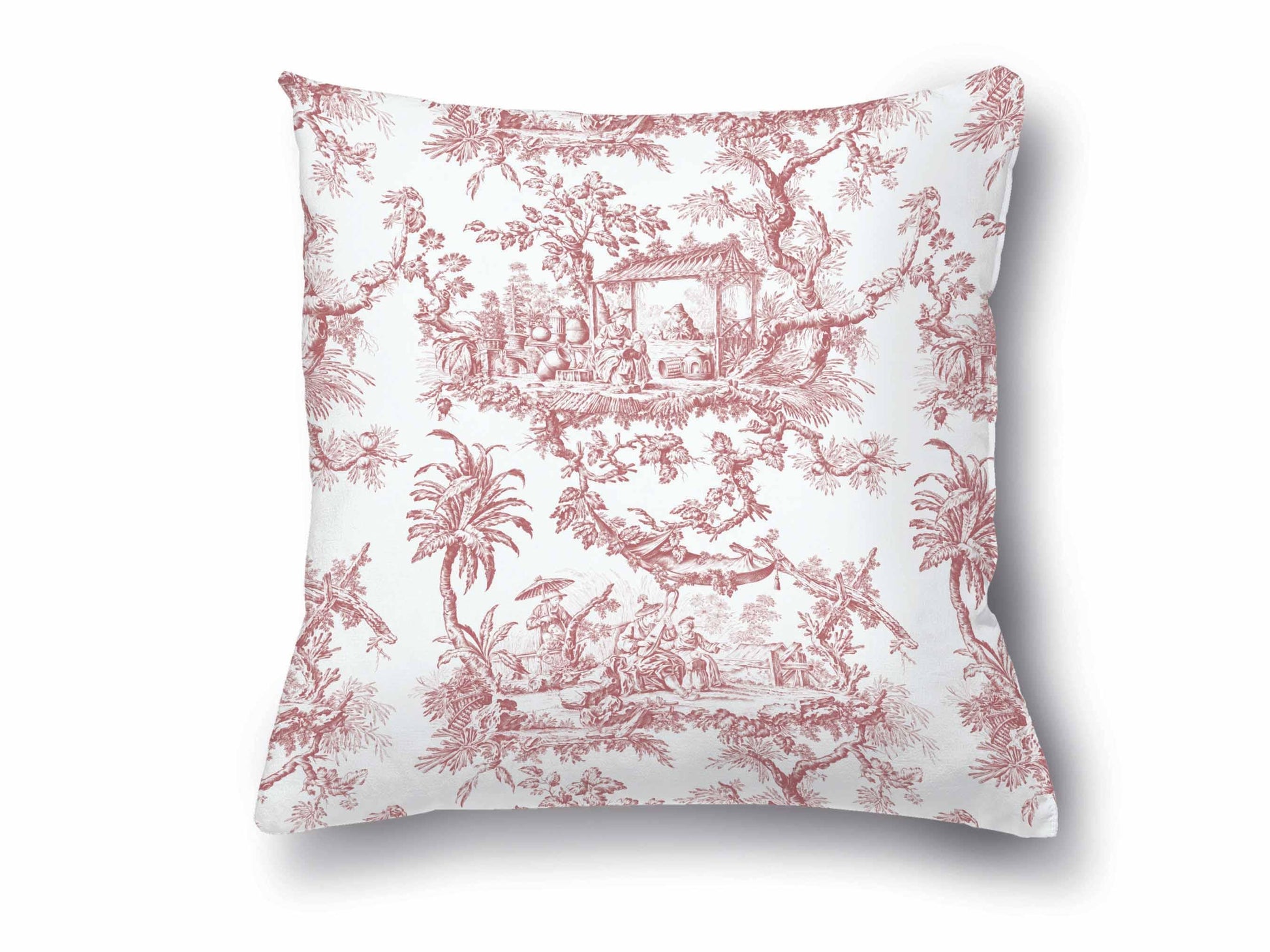 Cushion cover, Toile de Jouy, 100% linen, Throw Pillow, Linen pillow, Wholesale pillow, 18x18 pillow