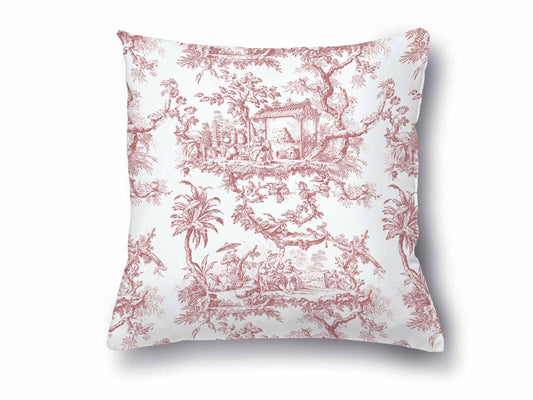 Cushion cover, Toile de Jouy, 100% linen, Throw Pillow, Linen pillow, Wholesale pillow, 18x18 pillow