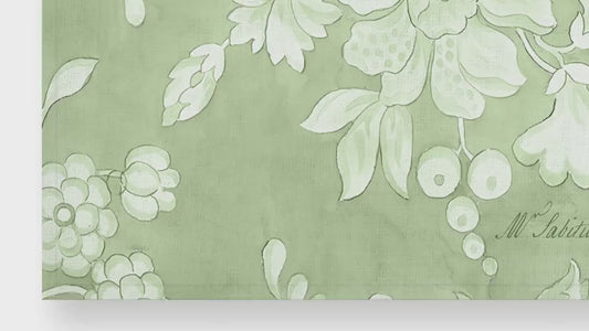 Placemats set, Anna Maria Garthwaite, Spitalfields, 1752 - 1753, art print, linen placemats, green Edition